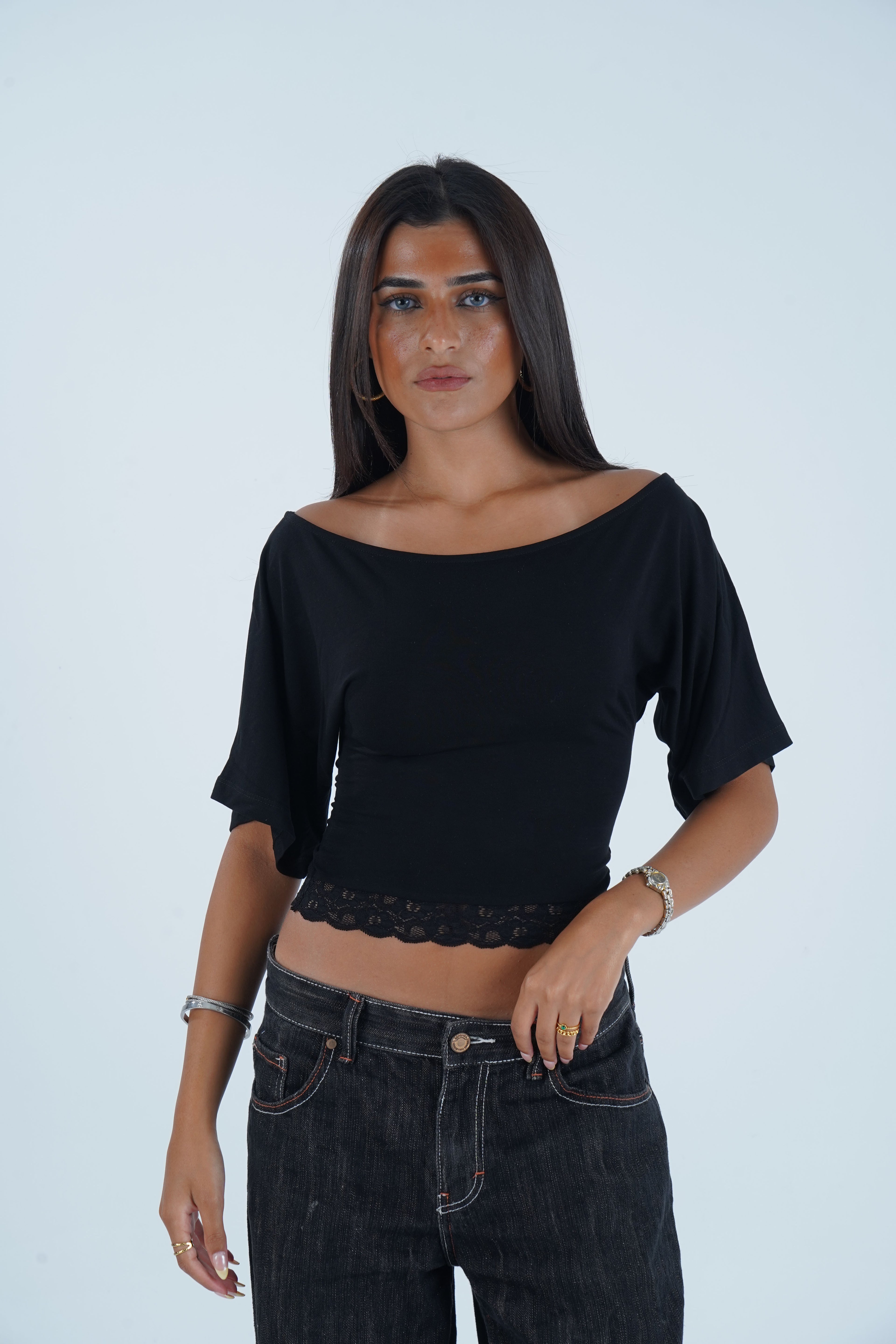 Lace Muse Top - Noir