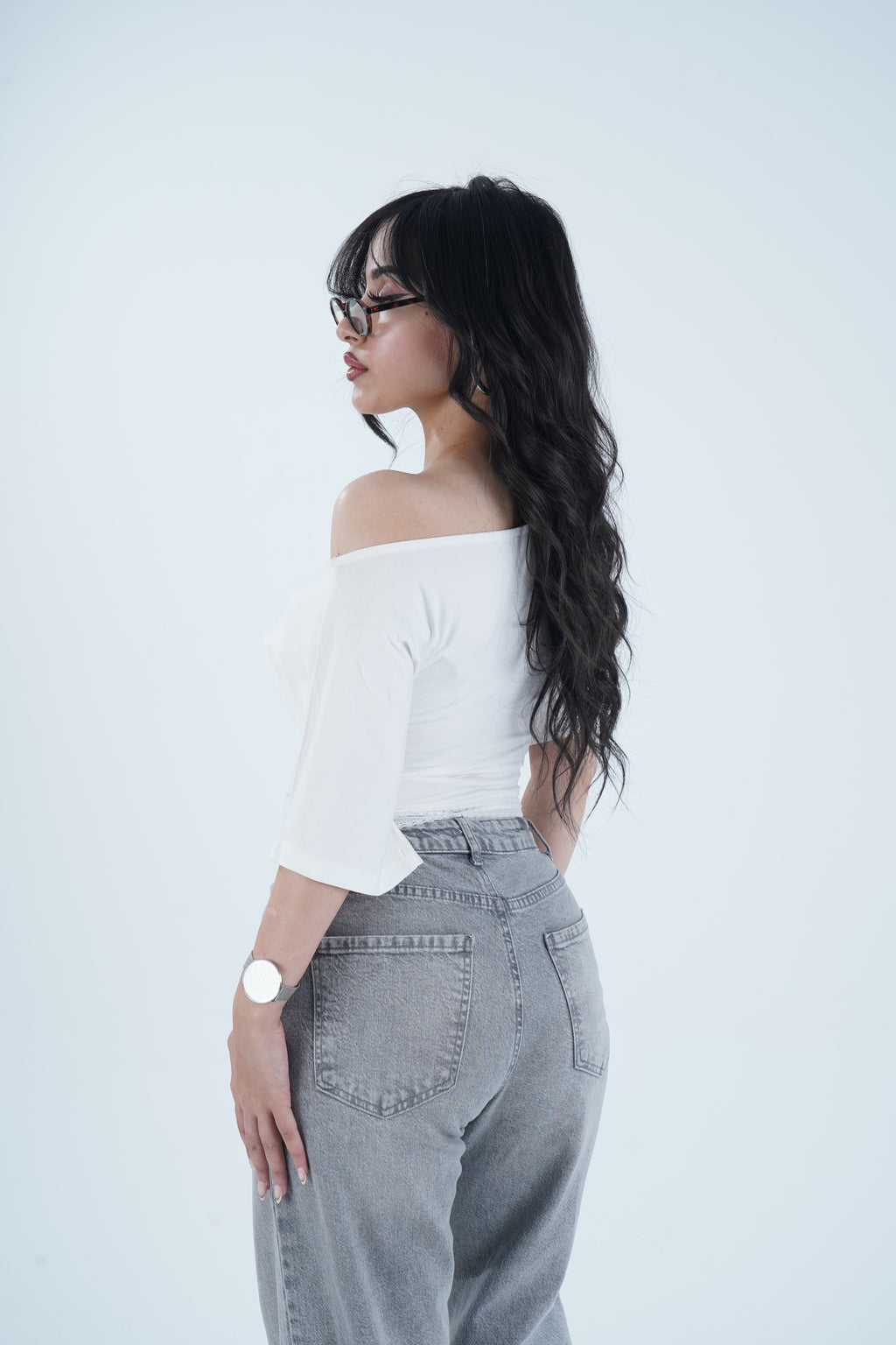 Lace Muse Top - Ivory (double layered)