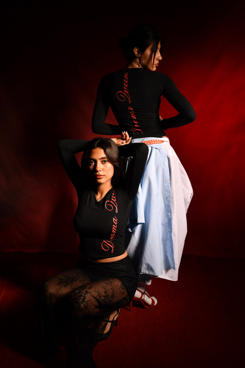 Noir Drama Queen Top