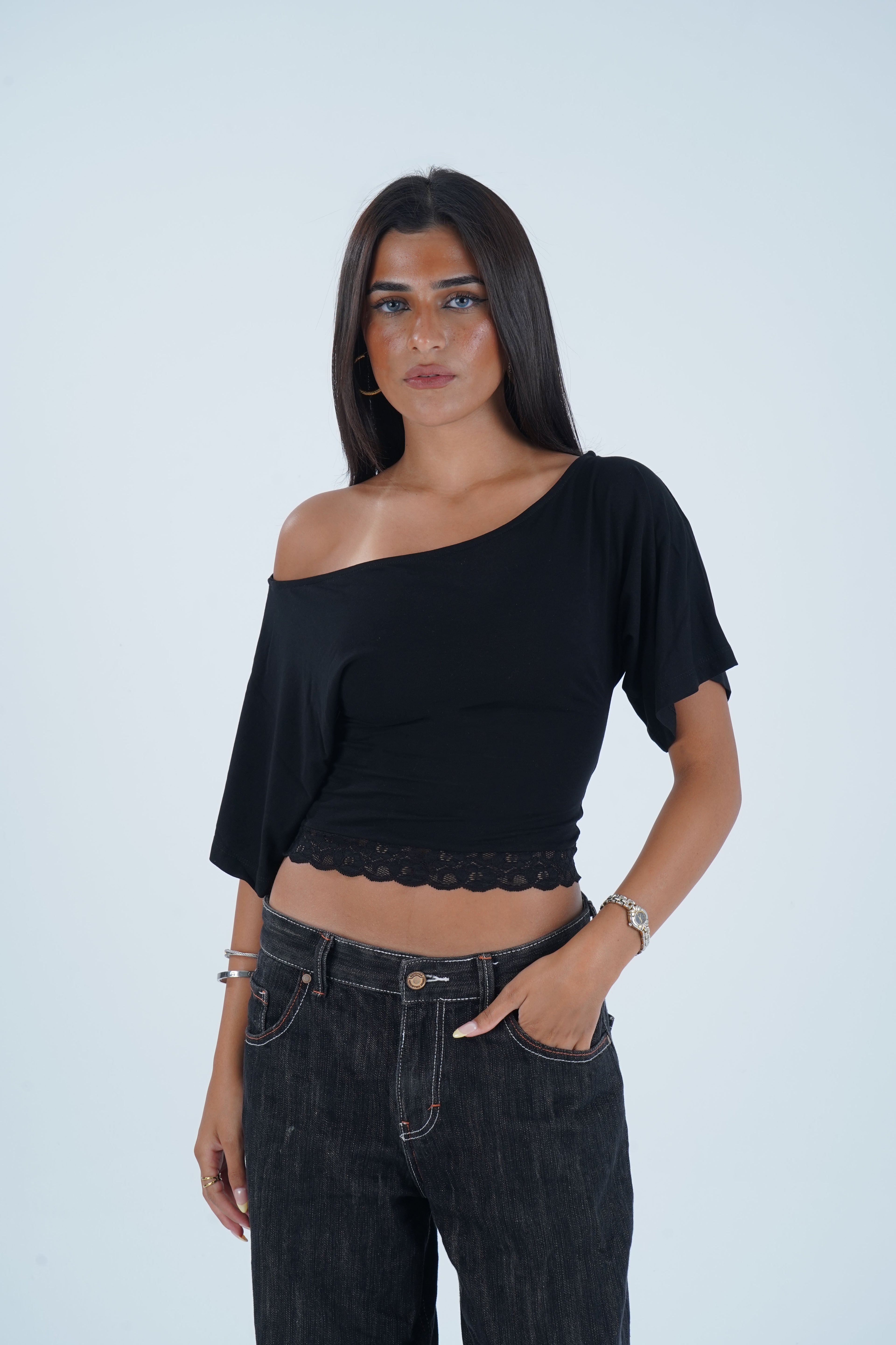 Lace Muse Top - Noir