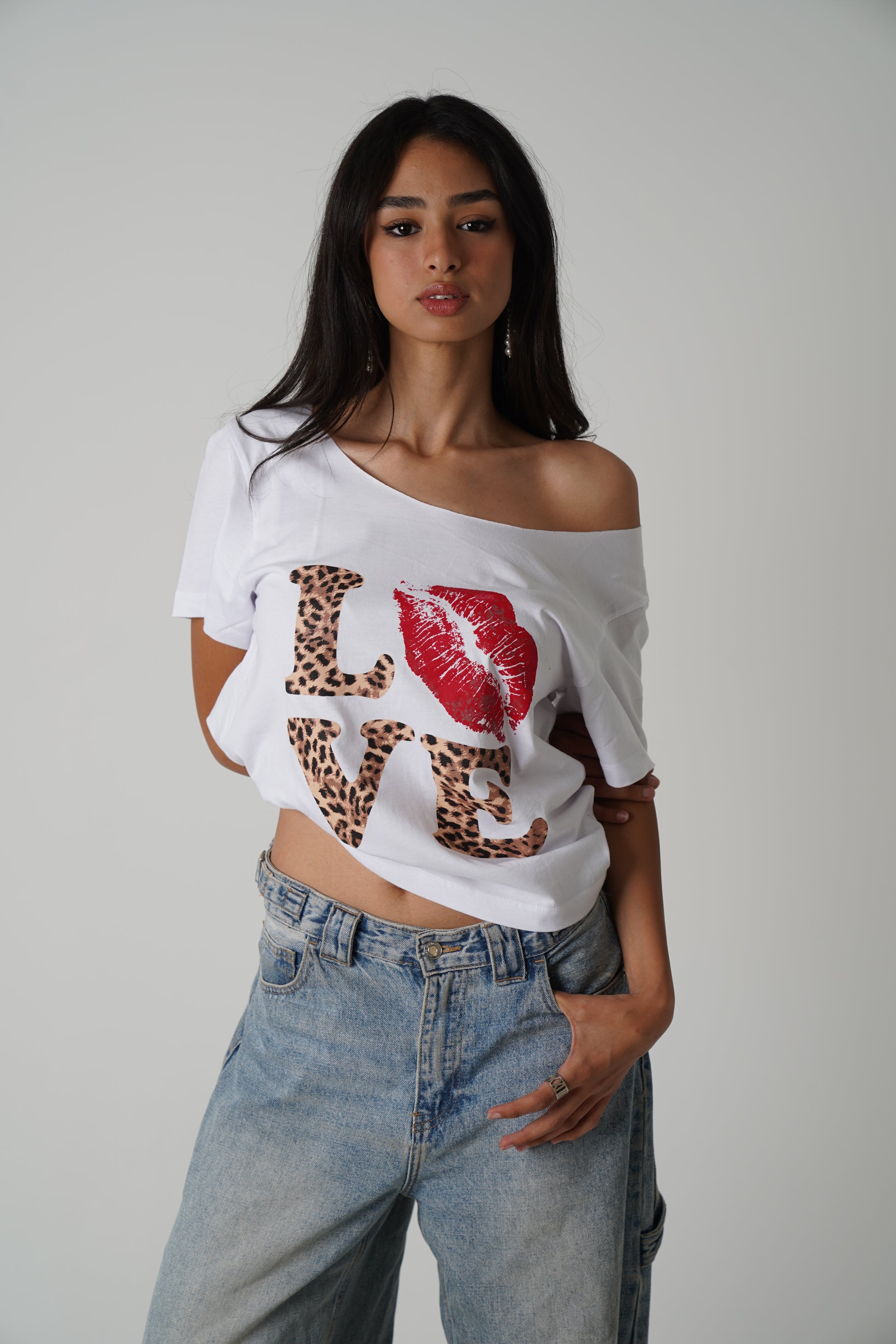 THE off shoulder tee