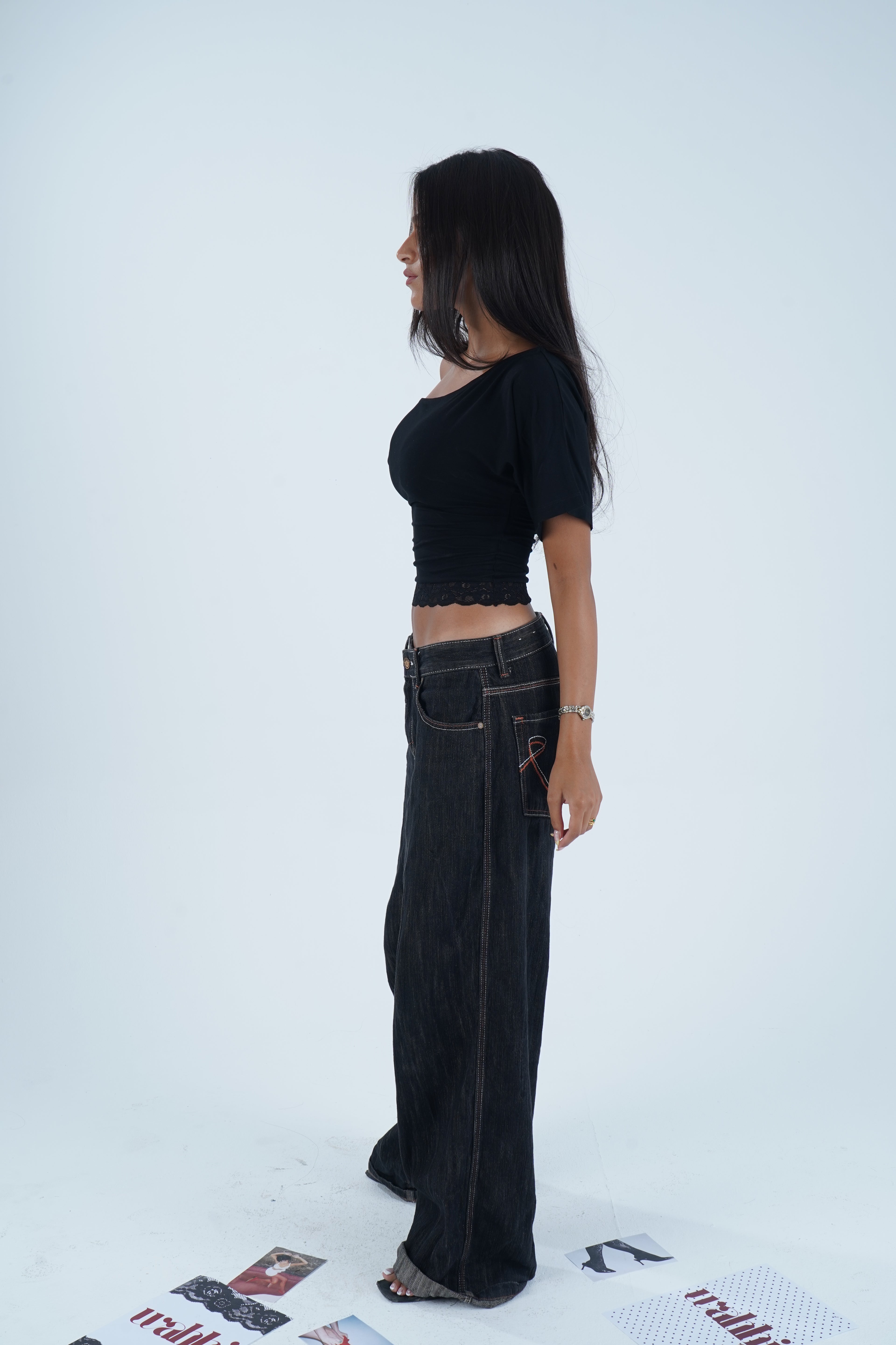Lace Muse Top - Noir