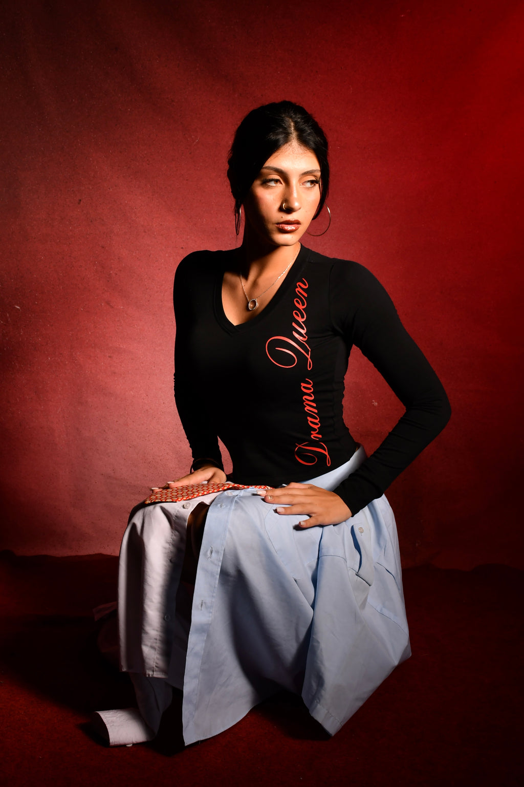 Noir Drama Queen Top